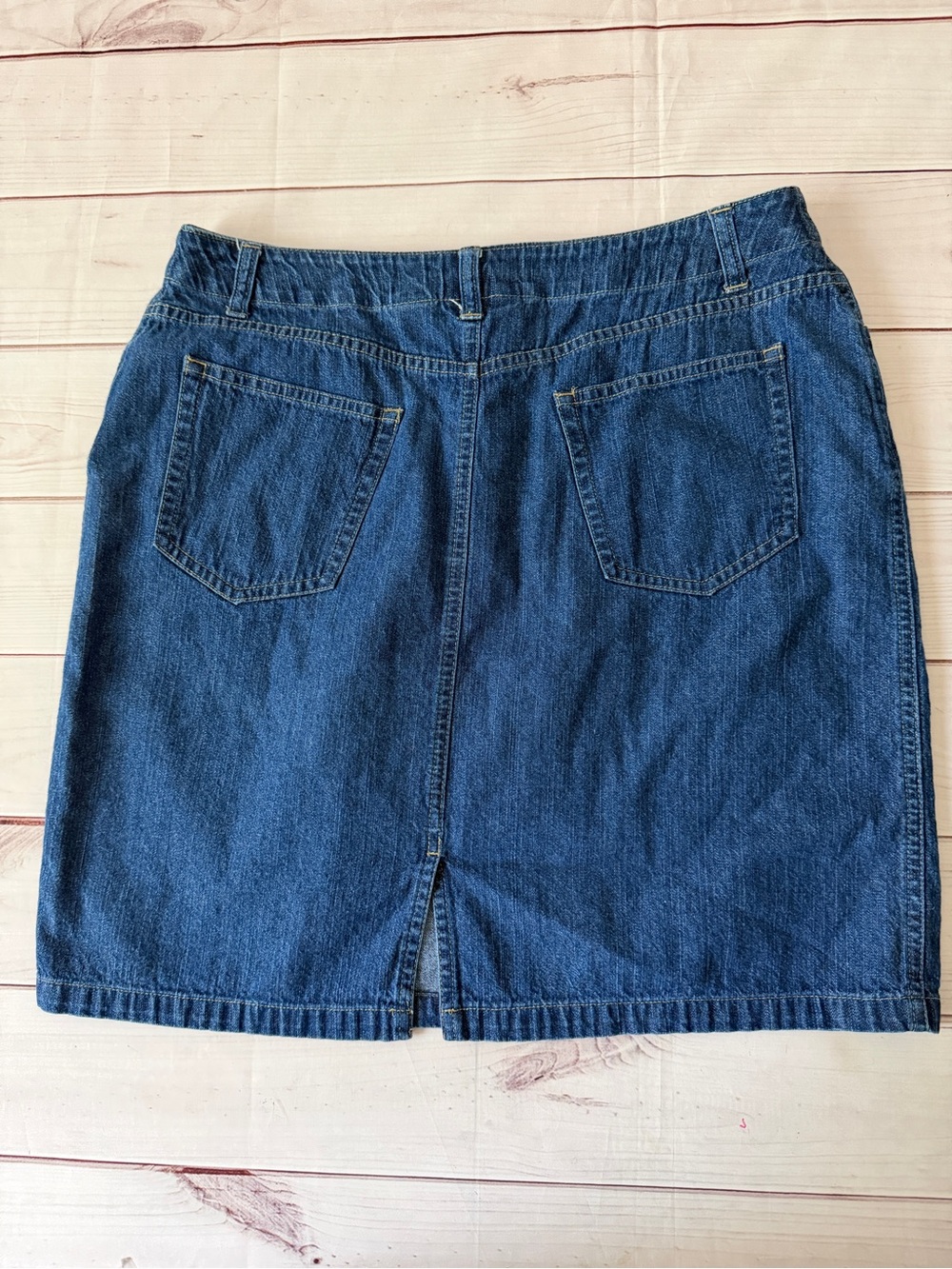Liz Claiborne Dark Blue Denim Mini Skirt - Picture 2 of 6